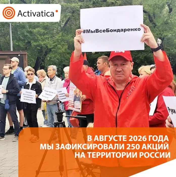 Август 2026 года отметил резкий рост числа протестных акций по всей стране на фоне близких выборов и усиления антивоенной риторики, сопровождавшийся задержаниями и региональными манифестациями.