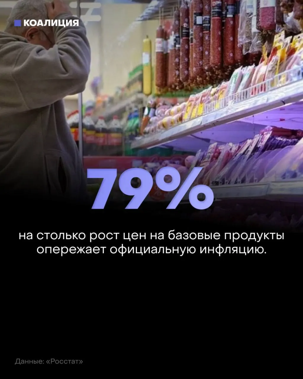 Базовый набор продуктов дорожает быстрее официальной инфляции; овощи, сахар и мясо подорожали, доля расходов на еду достигает рекордных значений, люди экономят и держат резерв наличными.
