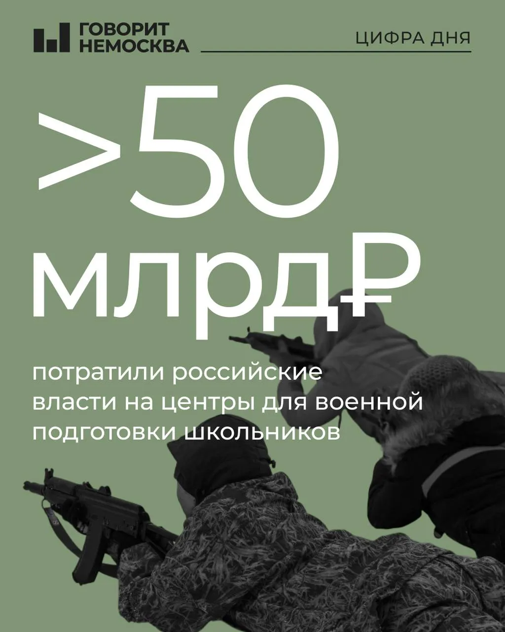 По подсчетам на основе заявлений властей, региональных бюджетов и госзакупок, 36,5 млрд руб. направлено на «Авангард», еще 15 млрд — на «Воин». Военные сборы для десятых классов стали обязательными с сентября 2023 года.