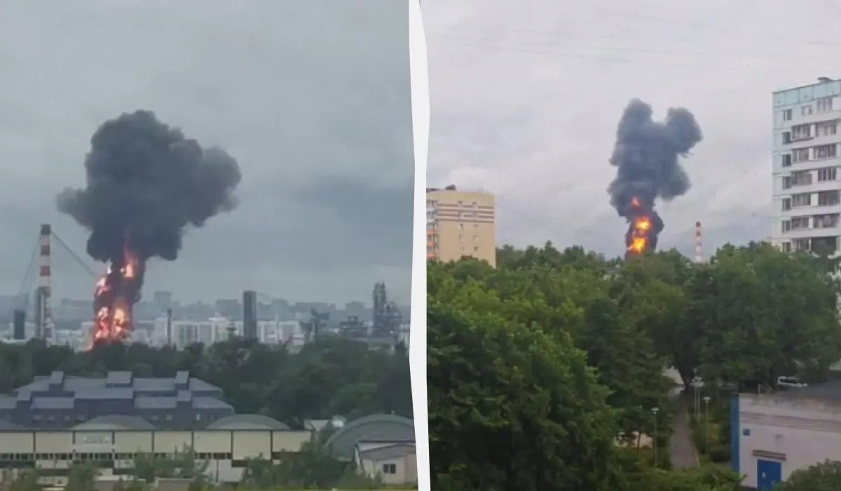 Утром 16 июня Москва подверглась атаке беспилотников: в районе Капотни горит крупный нефтеперерабатывающий завод. По данным властей, ПВО сбили около 25 БПЛА, экстренные службы устраняют последствия.