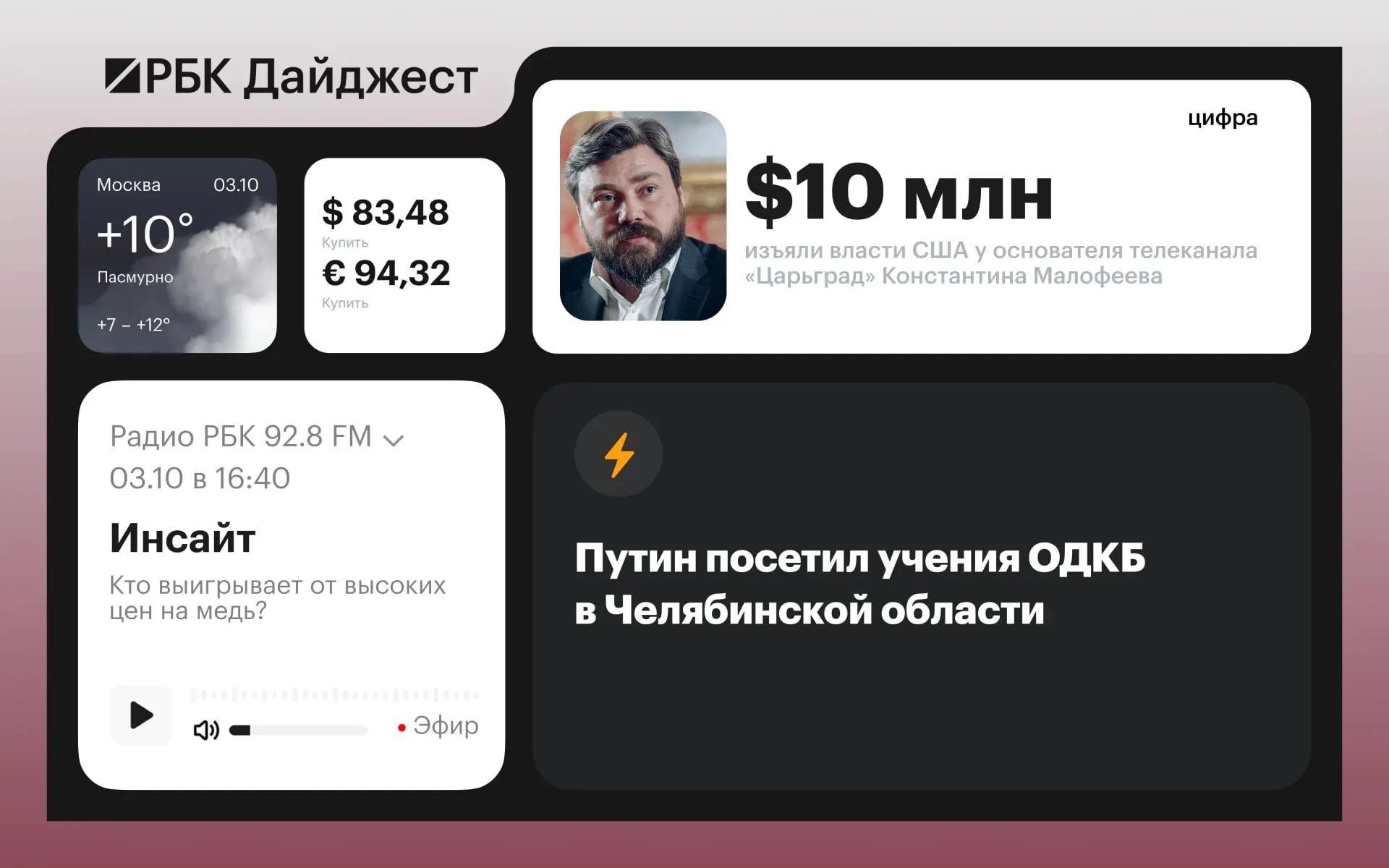 Кратко: Путин посетил учения ОДКБ в Челябинской области; Япония ввела санкции против 33 российских организаций и 9 физических лиц; обсуждаются меры для недропользователей и другие важные события по регионам.